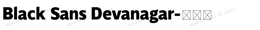 Black Sans Devanagar字体转换